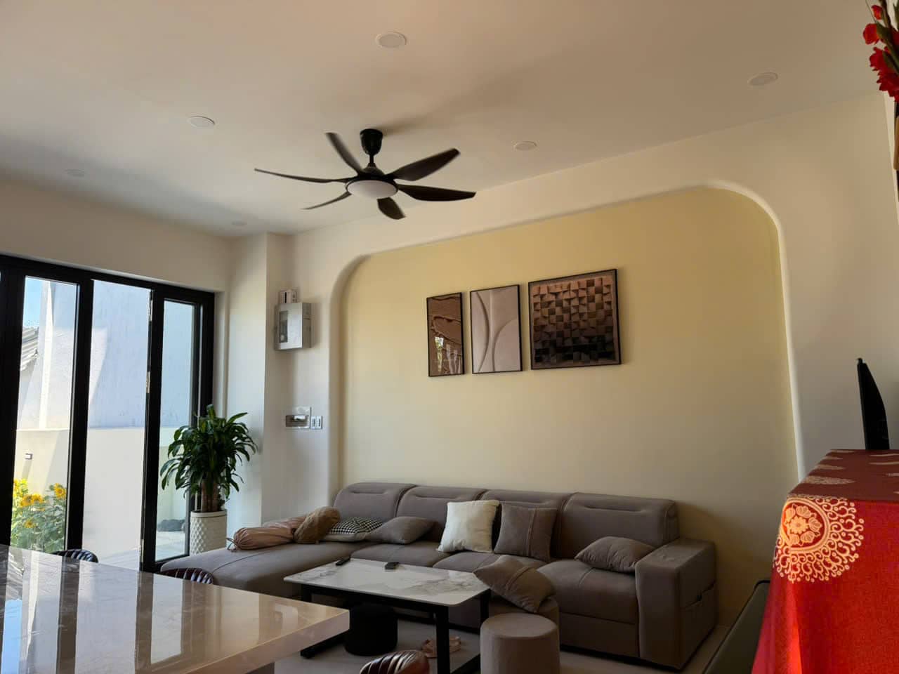 Khu sinh hoạt chung của villa